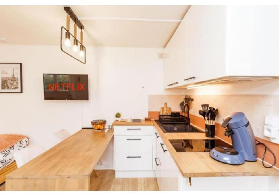 Charmant Studio Lumineux Calme Asnières Exteriér fotografie
